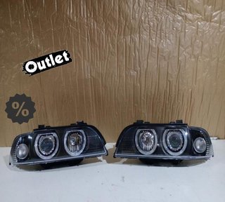 YB FAROS BMW E39 95-00 FONDO NEGRO OJOS ANGEL H7 R145769C3