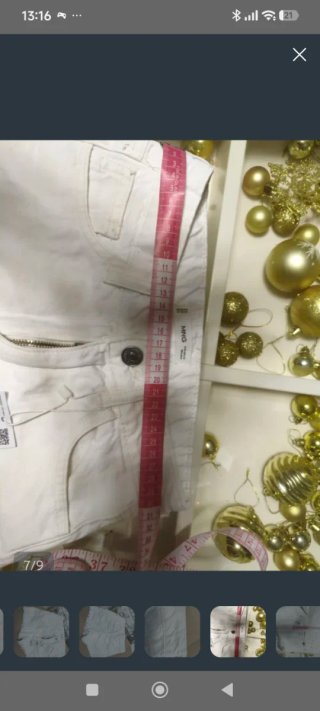 Shorts vaqueros blancos Mango Teen talla 10 años.