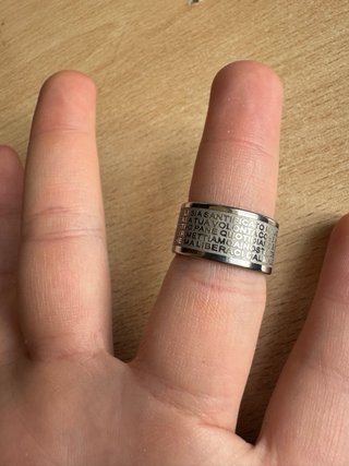 Anello Padre Nostro Argento