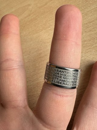 Anello Padre Nostro Argento