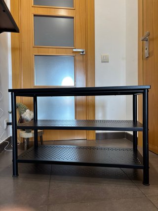 Zapatero recibidor IKEA NIPÅSEN negro. Balda extra