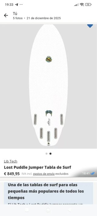 Lost Puddle Jumper Lib Tech 5'9 modelo 2025