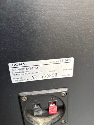 Altavoces Sony con Etapa de Potencia