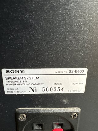 Altavoces Sony con Etapa de Potencia