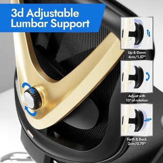 Silla Oficina Ergonómica Soporte Lumbar 3D NUEVA