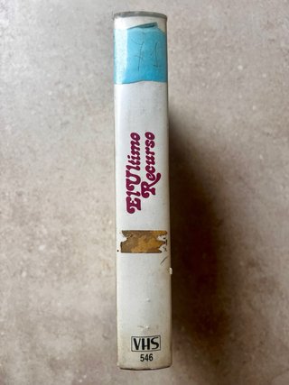 Caja + Carátula VHS Último Recurso (1986)