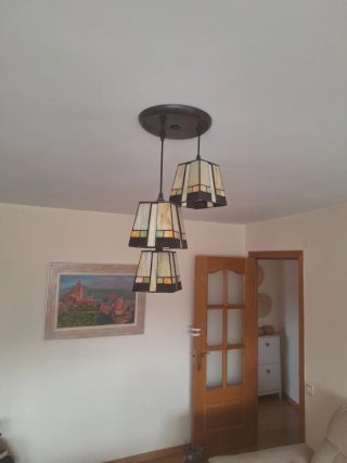 Lampada a Sospensione 3 Luci Tiffany