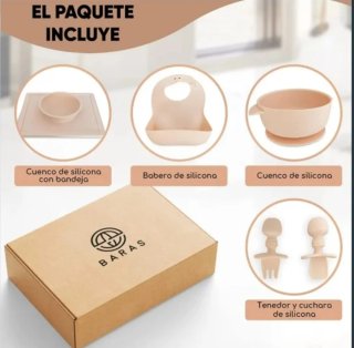 Vajilla silicona bebé 5 piezas