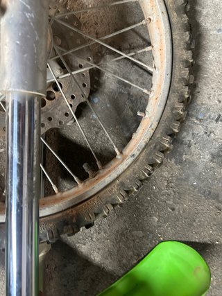 Suspensión Delantera Pit Bike Verde