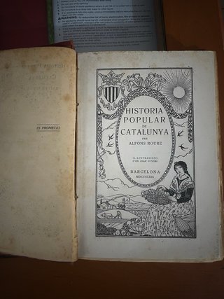 Historia popular de Catalunya VOLUM 1- edició 1919