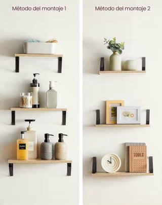 3 Estanterías de Pared