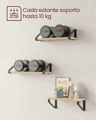3 Estanterías de Pared