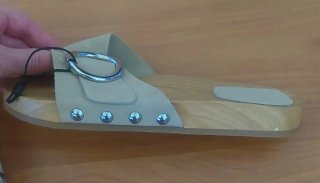 Sandalias Zara Piel Hebilla Plataforma Madera