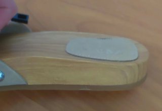 Sandalias Zara Piel Hebilla Plataforma Madera