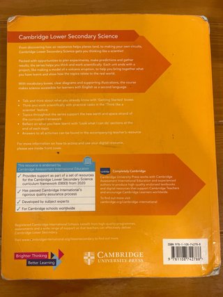 Cambridge Lower Secondary Science Learner's Boo...