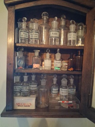 Mueble Botiquín Farmacia Antiguo Madera