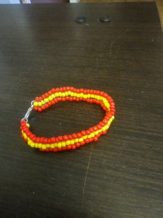 Pulsera hecha a mano bandera España