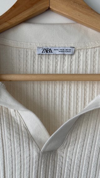Polo Zara Hombre Beige