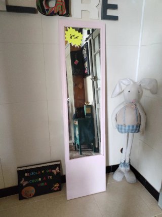 Espejo decorativo rosa