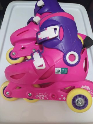 Patines ajustables Oxelo rosa/morado talla 30-32