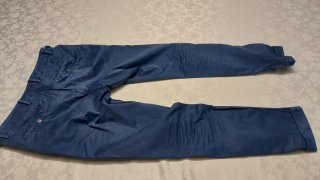 Pantalone uomo cotone blu.  Made in Italy