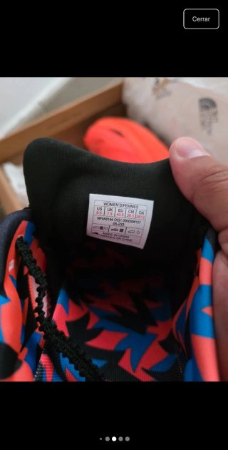 Zapatillas The North Face Naranja y Azul