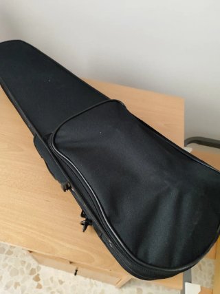 Violín con funda y arco y almohadilla