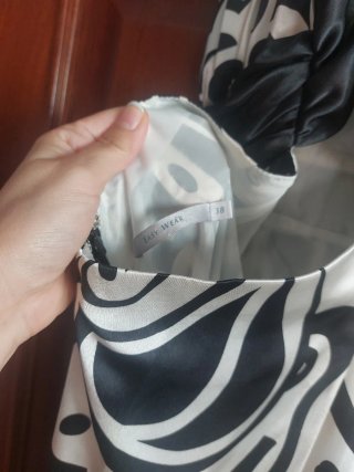 Vestido de fiesta largo estampado