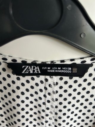 Vestido largo lunares Zara Talla M