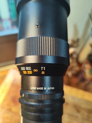 Teleobjetivo 80-500mm M42 Manual