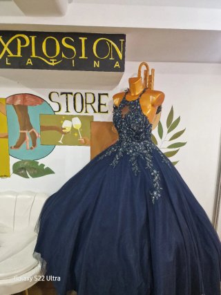 Vestido de 15 años Explosión Latina Azul