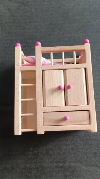 Mueble casa muñecas madera colección.