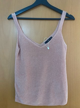 Blusa Mango Rosa Talla S