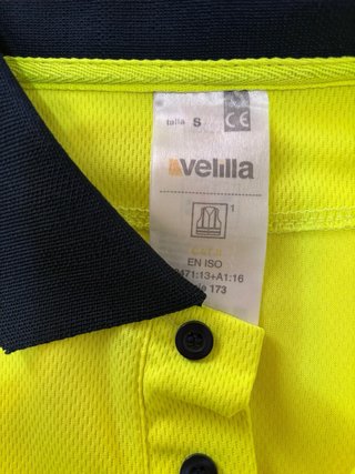 Polo Trabajo Manga Corta Reflectante Talla S