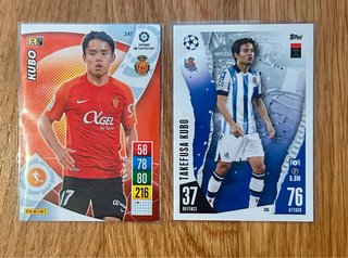 2 Tarjetas Futbol Kubo Panini LaLiga
