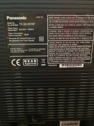 Panasonic TX-32LXD70F TV