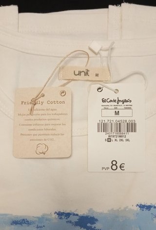 Camiseta El Corte Inglés Talla M Live Music