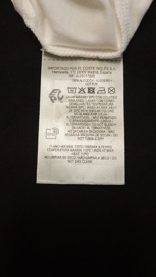 Camiseta El Corte Inglés Talla M Live Music
