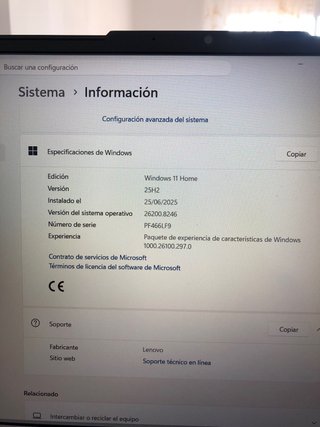 Portátil Lenovo Legion 5 15ITH6H Negro