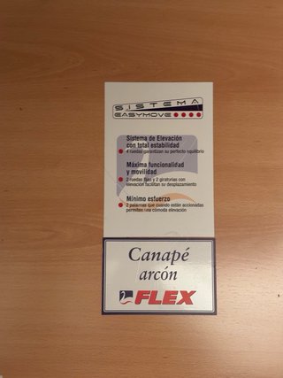 Canapé abatible 105x190 con ruedas