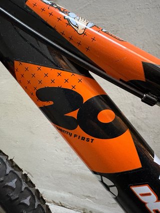 Bicicleta DENBIKE 20” Naranja/Negra.