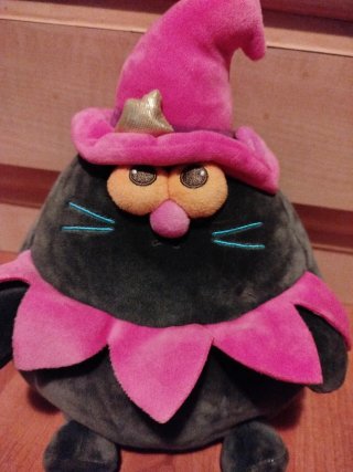 Peluche Gato Bruja Rosa Miniso