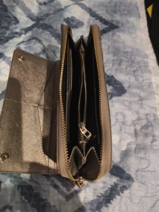 Cartera monedero dorada
