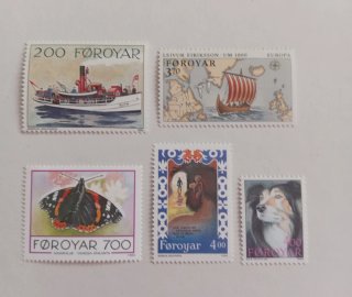 Lotto 5 Francobolli Føroyar