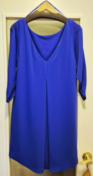 Vestido Pedro del Hierro azul talla 36