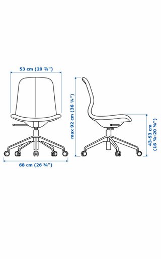 Silla Escritorio Ikea Modelo LÅNGFJÄLL
