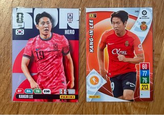2 Tarjetas Kangin Lee Panini FIFA