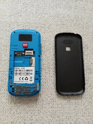 Teléfono móvil para personas mayores o niños.