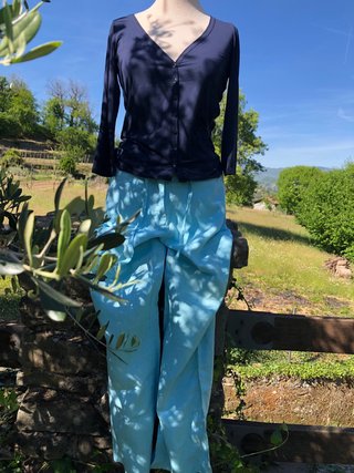 Set Pantalone Lino e Maglia