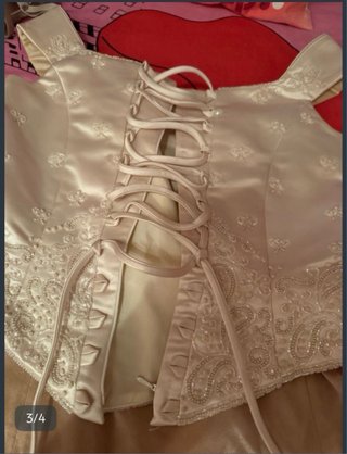 Traje novia o fiesta. Corpiño y falda